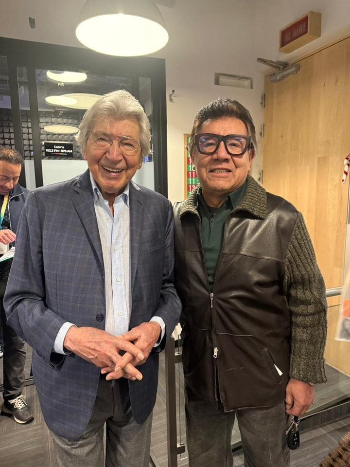 El Maestro Manuel Alejandro y Edmundo Monroy 